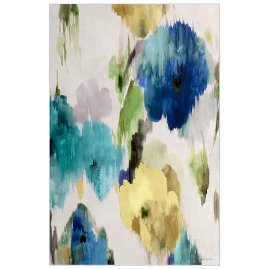 Empire Art Direct 5ft. x 7.5ft. Abstract Flower I Washable Area Rug